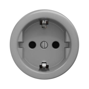 lap - Retro keret nélküli háztartási SCHUKO aljzat 230V/16A, szürke S/ZS kép