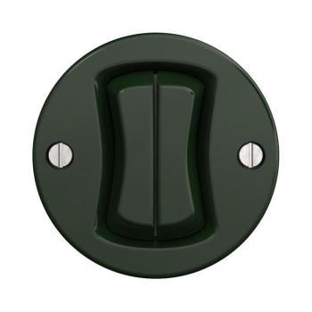 lap - retro kettős nyomógomb keret nélkül, zöld Z/V2/TL2 kép