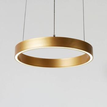 Layla LED lógó lámpa, arany, Ø 44 cm CCT, magasságállítható kép