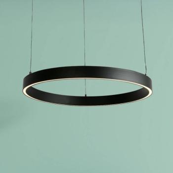 Layla LED lógó lámpa, fekete, Ø 64 cm CCT, magasságállítható kép