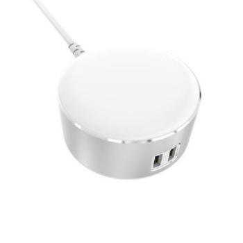 Ldnio éjjeli LED lámpa, éjszakai élet/alvás/olvasás mód, hideg fény, ezüst