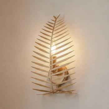 LEAF fali világítás, arany színű, magasság 30 cm, fém, E14 kép