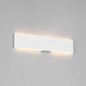 LED akkumulátoros fali lámpa Conchita, szélesség 32 cm, fehér, fém, CCT kép