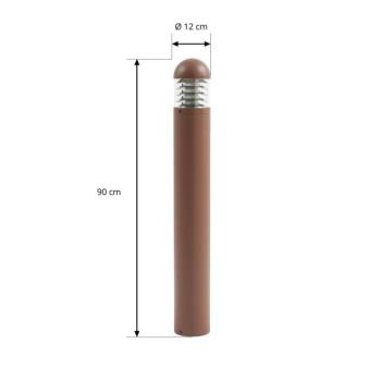 LED akkumulátoros fali lámpa DANISH, kinyúlás 25 cm, arany színű fém kép