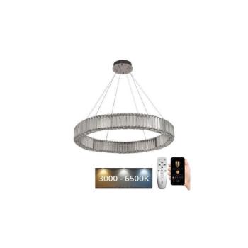 LED állítható fényerejű csillár kábellel LED/50W/230V 3000-6500K króm, DO J6325/CH kép