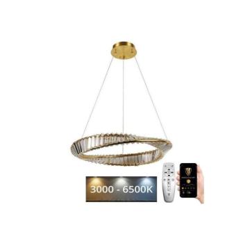 LED állítható fényerejű kristály csillár kábellel LED/40W/230V + DO J6349/GCH kép
