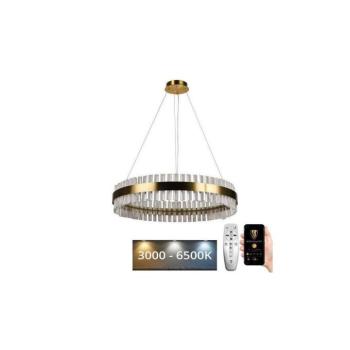LED állítható fényerejű kristály csillár kábellel LED/55W/230V + DO J6302/C kép