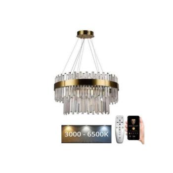 LED állítható fényerejű kristály csillár kábellel LED/80W/230V + DO J6339/C kép