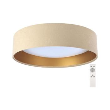 LED állítható fényerejű mennyezeti lámpa SMART GALAXY LED/24W/230V bézs/arany + BG-BS0290 kép