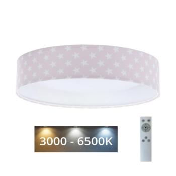 LED állítható fényű GALAXY KIDS LED/24W/230V csillagok rózsaszín/fehér + DO kép