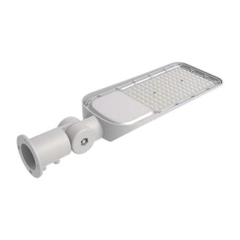 LED Állítható utcai lámpa, 50w, 6500K, hideg fehér, 5000lm, 100°, szürke, CRI>70, IP65, V-TAC, 20425 kép