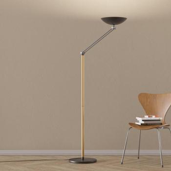 LED álló lámpa Lib V, állítható magasságú, fekete kép