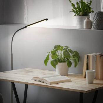 LED álló lámpa Mura, fekete, magasság 170 cm, fém érintésérzékeny dimmer kép
