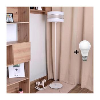LED Állólámpa HELEN 1xE27/15W/230V fehér S-0803/1 WT+SL+MAT kép