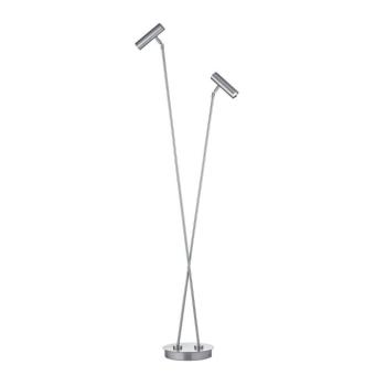 LED állólámpa Tom Pro, matt nikkel, 2 lámpás, CCT, fényerőszabályzóval kép