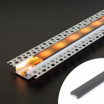 LED aluminium profil takaró búra – fekete – 1000 mm (41026A1-hez) kép
