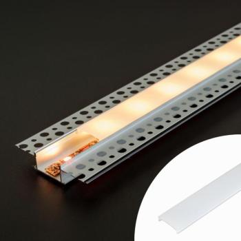 LED alumínium profil takaró búra – opál – 1000 mm (41026A1-hez) kép