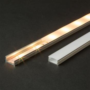 LED alumínium profil takaró búra, opál, 1000 mm kép