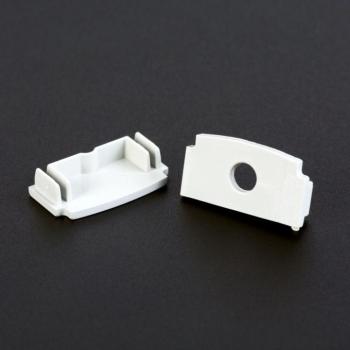 LED aluminium profil végzáró (41025höz) – 2 db – fehér kép
