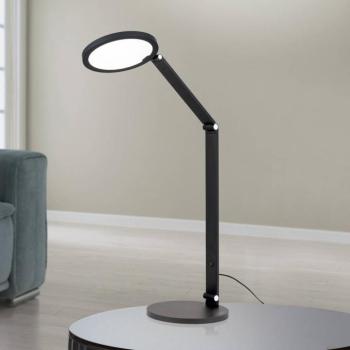 LED asztali lámpa Fati, fekete, magasság 60 cm, alumínium, kép