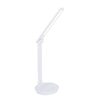 LED asztali lámpa MEGATRON 5W 300lm 3CCT (3500K/5000K/6500K) fehér fokozatmentesen szabályozható vezeték nélküli telefontöltő 5V-USB 5301710 VITO kép