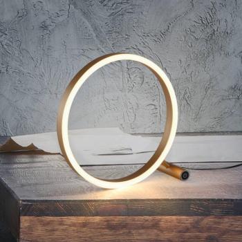 LED asztali lámpa Ritus, matt sárgaréz kép
