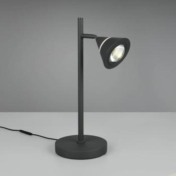 LED asztali lámpa Romeo, magasság 40 cm, fekete, fém, CCT kép