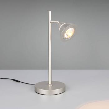 LED asztali lámpa Romeo, magasság 40 cm, nikkel színű, fém, CCT kép