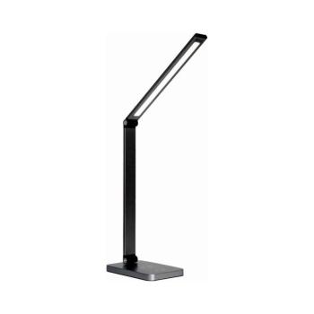 LED asztali lámpa vezeték nélküli töltővel LED/10W/230V fekete PDL888B kép