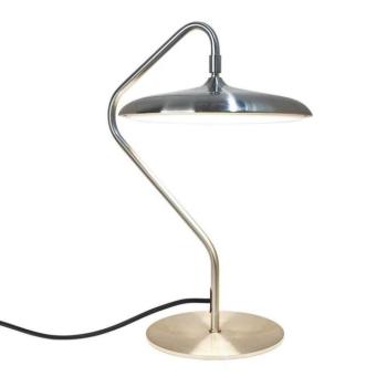 LED asztali világítás Artist, acél színű, magasság 41 cm, rozsdamentes acél kép