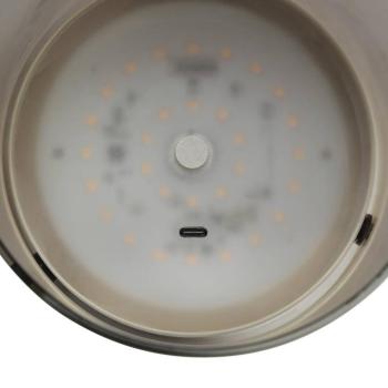 LED asztali világítás Lumeo, Ø 13 cm, sárgaréz színű/füstszürke kép
