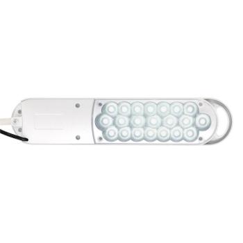 LED asztali világítás MAULatlantic, fehér, magasság 38 cm, bilincses talppal kép