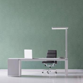 LED asztali világítás MAULjaval, ezüst, 120 cm, dimmelhető, bilincses lábazat kép