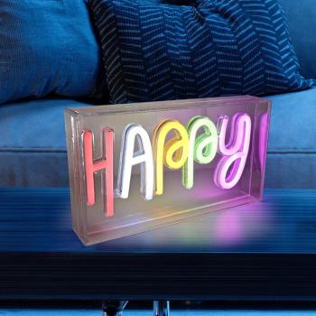 LED asztali világítás Neon Happy, USB kép
