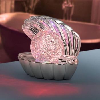 LED asztali világítás Shelly, króm színű, műanyag, 18 cm, RGB kép