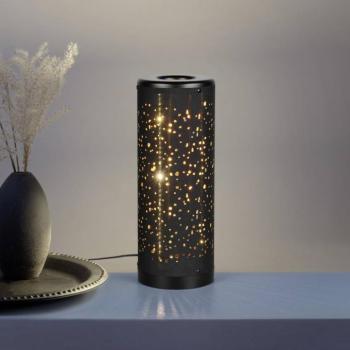 LED asztali világítás Taco, fekete, műanyag, magasság 34,5 cm kép