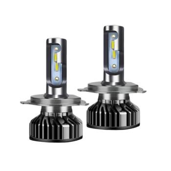 LED autó fényszóró izzó, H4 típusú, 2db/szett, 3000K színhőmérséklet, CANBUS, 20W, meleg fény, szürke kép