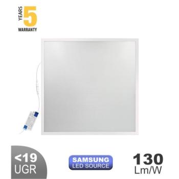 LED backlight panel ZAGREY-A 36W 4000K 4680lm 5 év garancia UGR19 Samsung chip Lifud vezérlő 600X600mm fehér 10db/karton 2430300 VITO kép