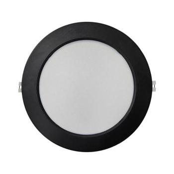 LED Beépíthető lámpa CIRCLE LED/18W/230V 4000K átm. 22 cm fekete 008 0001208 kép