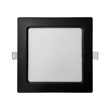 LED Beépíthető lámpa SQUARE LED/12W/230V 4000K 17x17 cm fekete 008 0001211 kép