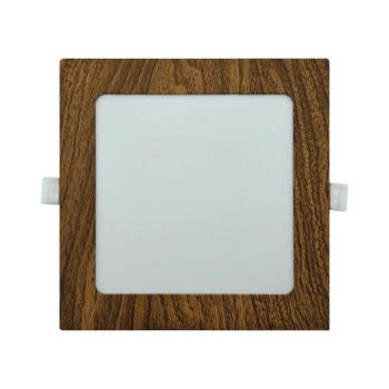 LED Beépíthető lámpa SQUARE LED/12W/230V 4200K 16,8x16,8 cm barna 008 0001159 kép