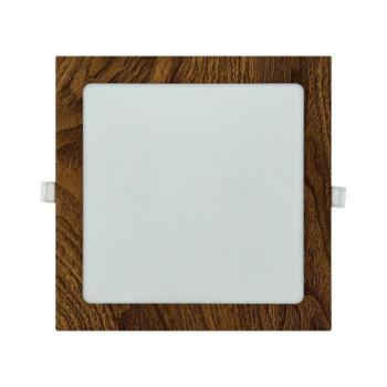 LED Beépíthető lámpa SQUARE LED/18W/230V 4200K 22x22 cm barna 008 0001160 kép