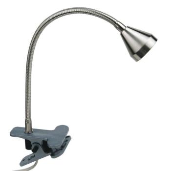 LED bilincslámpa Mini, hajlékony kar, nikkel, 3000K kép