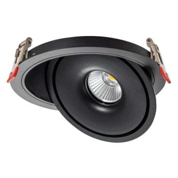LED cob mélysugárzó 15w kerek forgatós fekete - bridgelux, CCT, 1500 lm, Optonica, 12027 kép