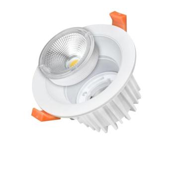 LED cob mélysugárzó, kerek, cserélhető, 25W, 4500K, természetes fehér, 2200 lm, fehér, Optonica, 3242 kép