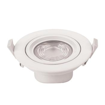 LED cob mélysugárzó, kerek, forgatható, 10W, 2700K, meleg fehér, 750 lm, fehér, Optonica, 3292 kép