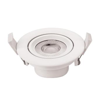 LED cob mélysugárzó, kerek, forgatható, 5W, 2700K, meleg fehér, 375 lm, fehér, Optonica, 3266 kép