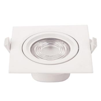 LED cob mélysugárzó, négyzet alakú, forgatható, 10W, 2700K, meleg fehér, 750 lm, fehér, Optonica, 3295 kép