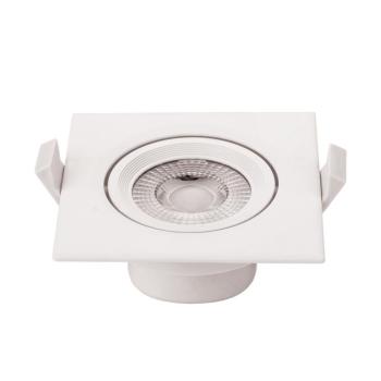 LED cob mélysugárzó, négyzet alakú, forgatható, 5W, 2700K, meleg fehér, 375 lm, fehér, Optonica, 3269 kép