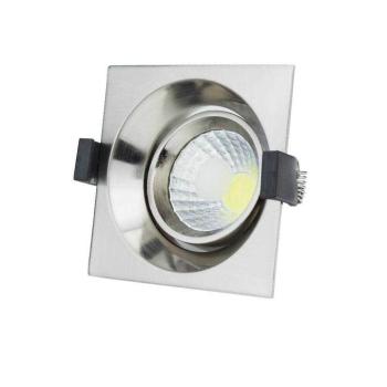 LED cob mélysugárzó, négyzet alakú, rozsdamentes acél, beépíthető, 8W, 6000K, hideg fehér, 560 lm, Optonica, 3223 kép